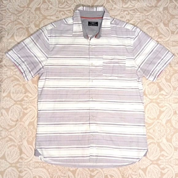 Men's Button Down Striped Shirt - Picture 1 of 5